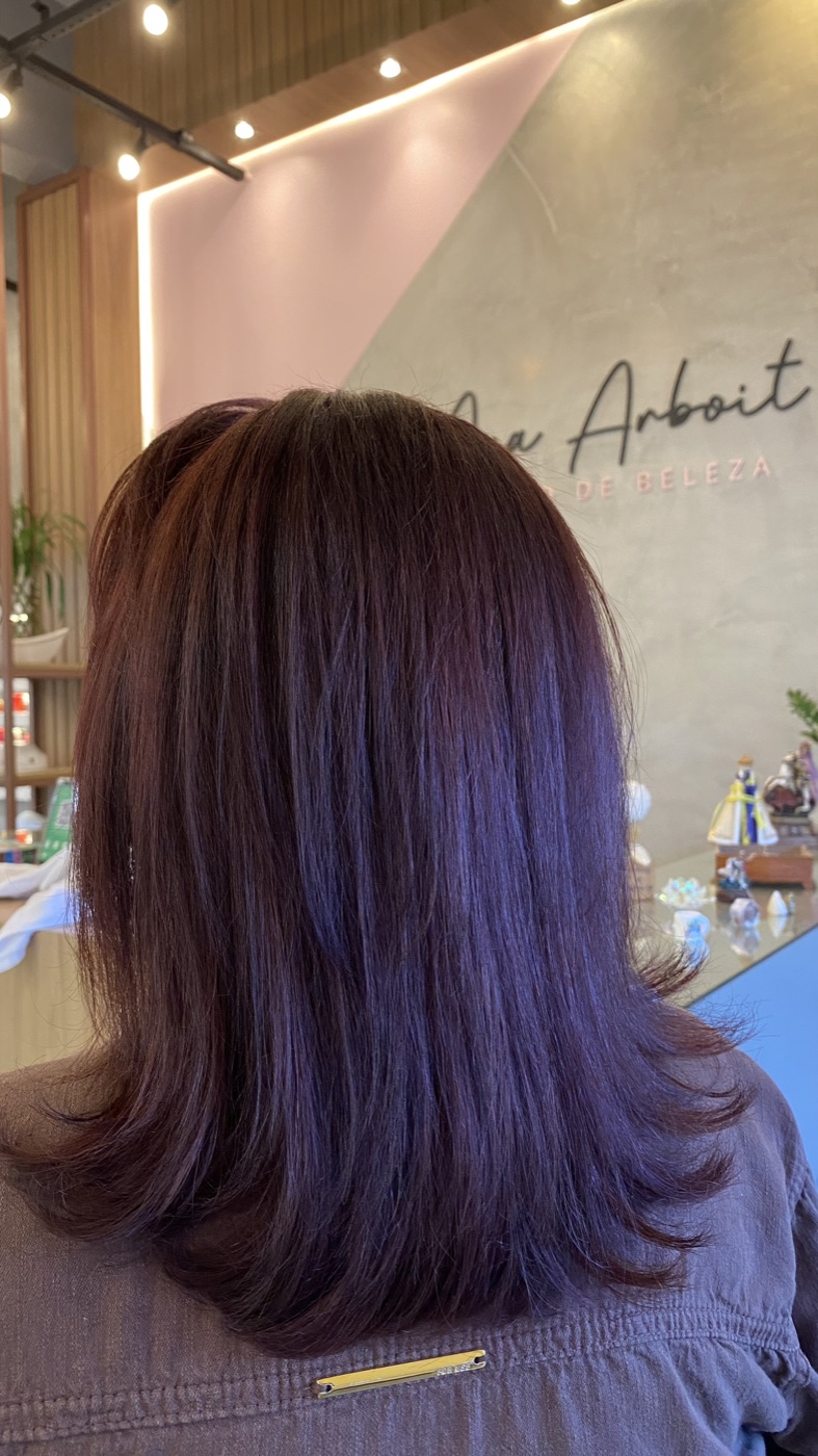 Cabelo depois do processo de coloração