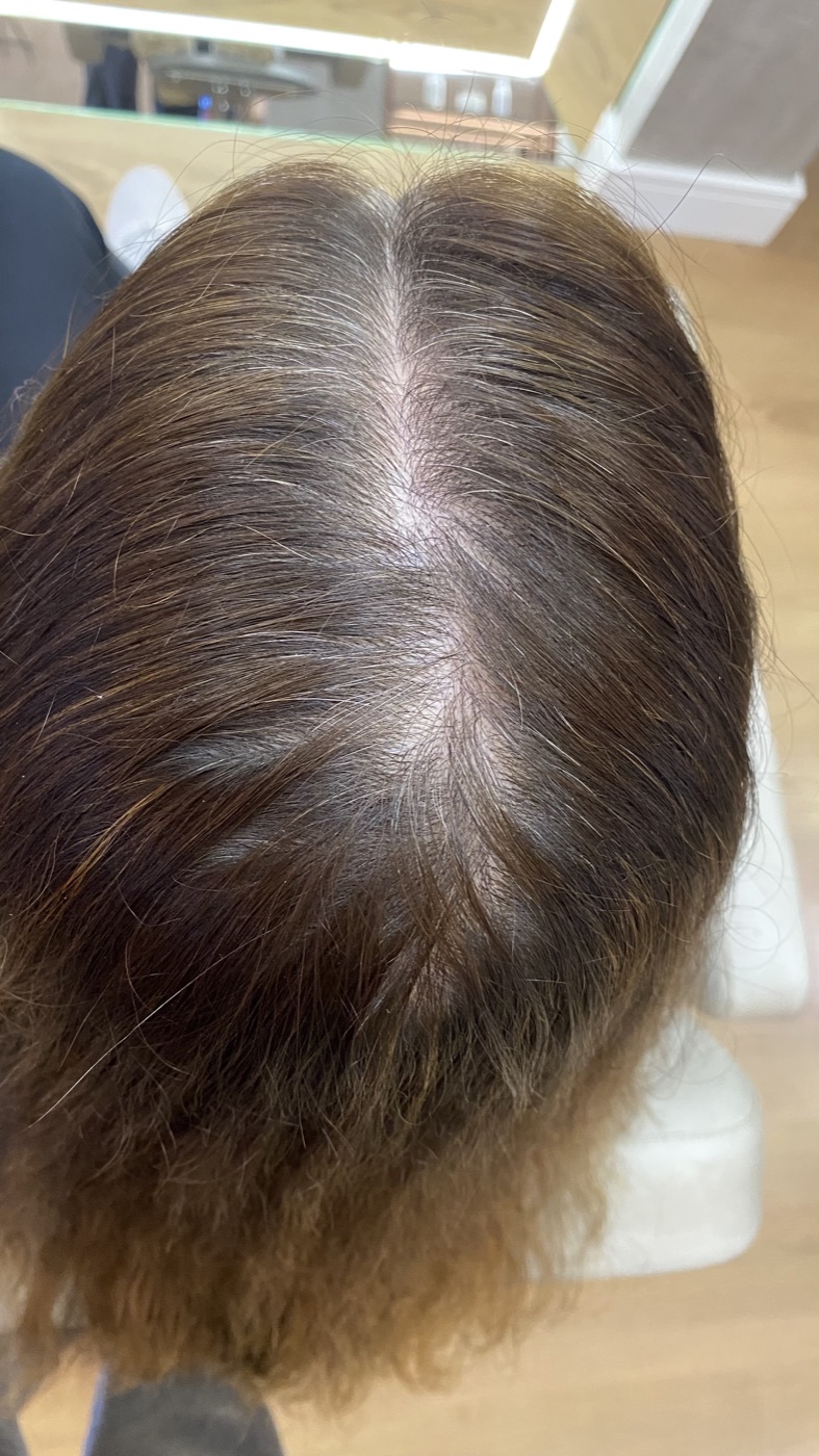 Cabelo antes da aplicação da cor