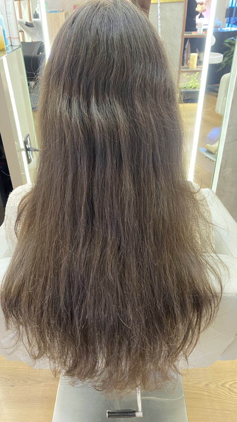 Cabelo antes do processo de coloração