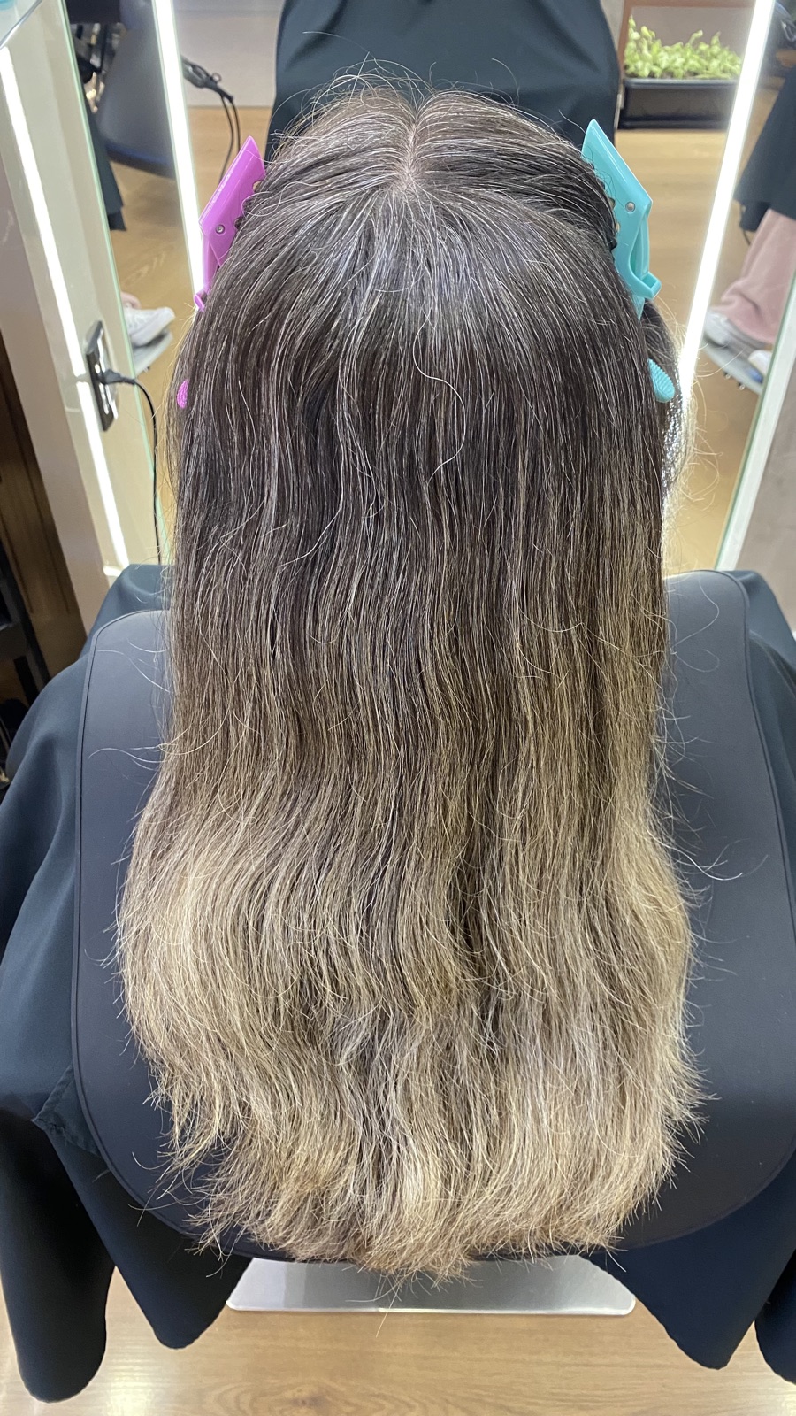 Registro de resultado de mechas realizado no Ana Arboit Espaço de Beleza