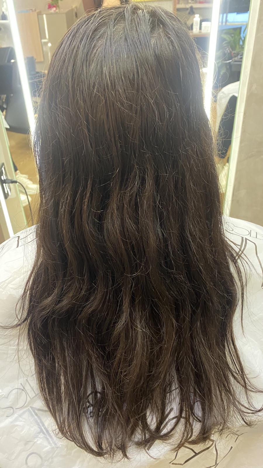 Registro de resultado de mechas realizado no Ana Arboit Espaço de Beleza