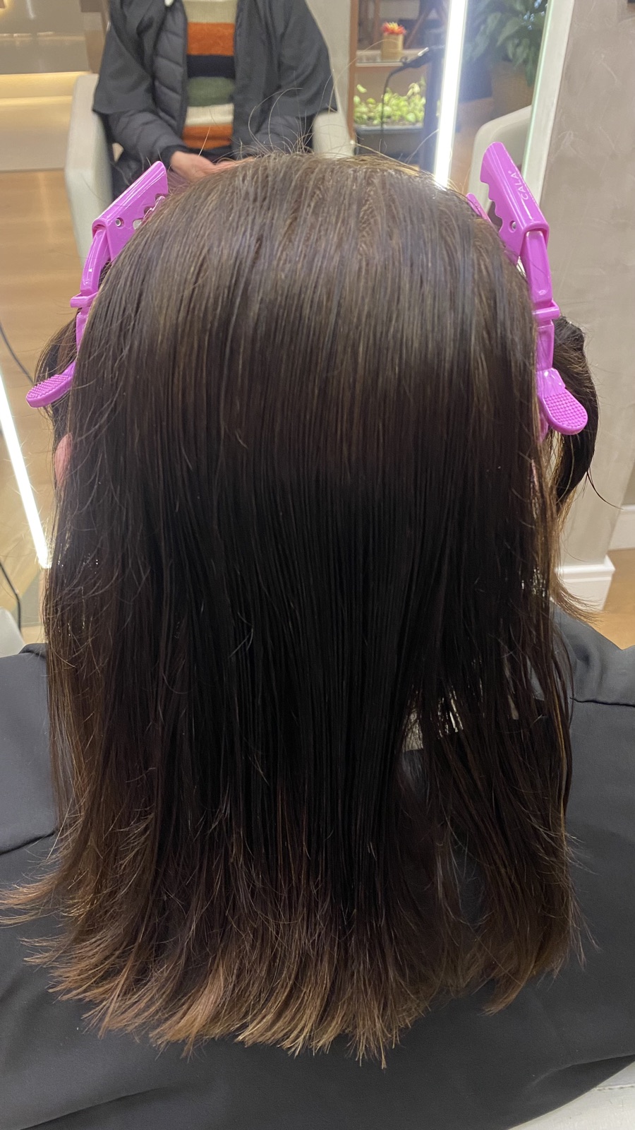 Registro de resultado de mechas realizado no Ana Arboit Espaço de Beleza